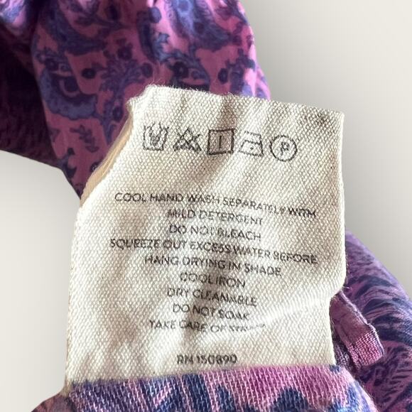 Spell & The Gypsy Journey Strappy Maxi Dress Medium Mulberry Cotton Resortwear - Picture 11 of 12